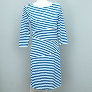 J McLaughlin S Dress Nicola Catalina Cloth 3/4 Sleeve Small Nautical Steath